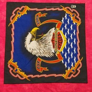 Vintage Harley-Davidson Bandana 21"×21"